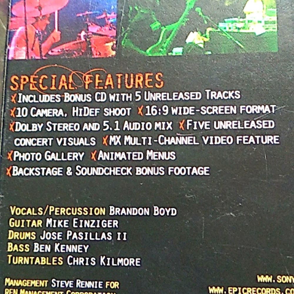 Incubus - Alive At Red Rocks (CD + DVD 2 Disc, 2004) Live Concert TESTED WORKS - Picture 4 of 4